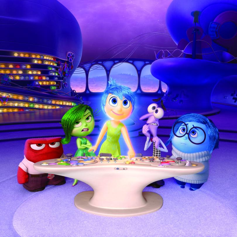 Disney'sPixar's "Inside Out" takes us to the most extraordinary location yet - inside the mind of Riley. Like all of us, Riley is guided by her emotions - Anger (voiced by Lewis Black), Disgust (voiced by Mindy Kaling), Joy (voiced by Amy Poehler), Fear (voiced by Bill Hader) and Sadness (voiced by Phyllis Smith). The emotions live in Headquarters, the control center inside Riley's mind, where they help advise her through everyday life. Directed by Pete Docter and produced by Jonas Rivera, "Inside Out" is in theaters June 19, 2015.