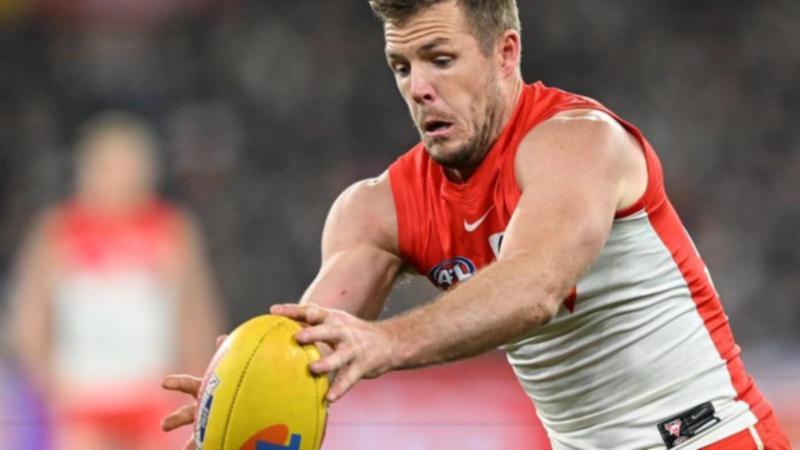 Luke Parker's hope of an early return for the Swans has been dashed at the VFL Appeal Board. (James Ross/AAP PHOTOS)