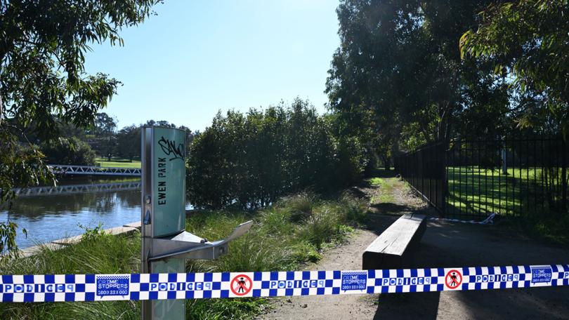 The area near the Cooks River where the woman gave birth.