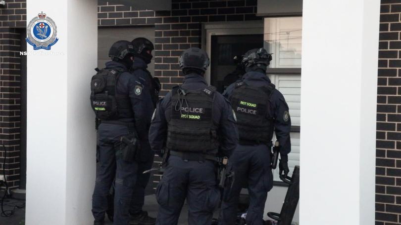 Strike force detectives executed four search warrants in Smithfield, Blacktown, Punchbowl and Granville.