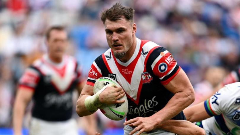 Angus Crichton is still unsure of his future, even after David Fifita's Roosters move fell through. (Steven Markham/AAP PHOTOS)
