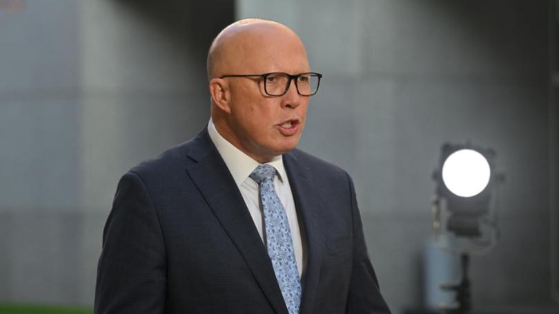 Opposition leader Peter Dutton (file)