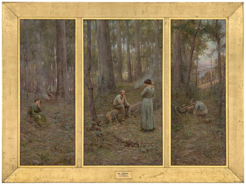 The pioneer (1904) by Frederick McCubbin. National Gallery of Victoria, Melbourne.