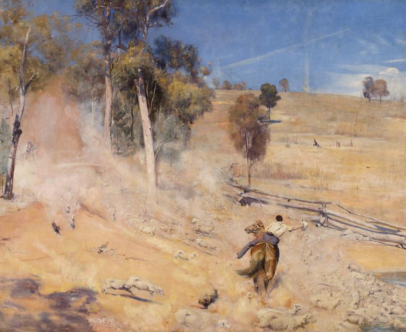 A break away! (1891) by Tom Roberts. Supplied: Art Gallery of South Australia