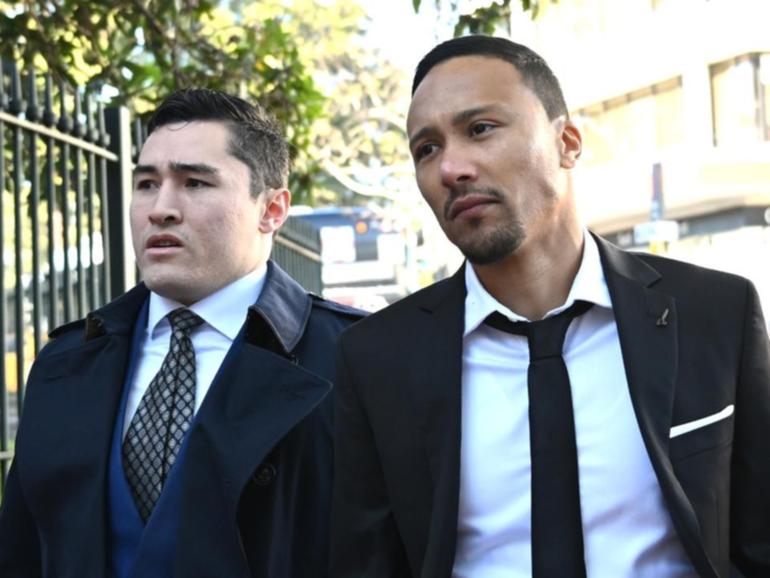 Macarthur FC's Kearyn Baccus did not speak during his brief court appearance. (Dean Lewins/AAP PHOTOS)