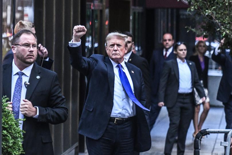 NEW YORK, NEW YORK - MAY 30: Former U.S. President Donald Trump arrives at Trump Tower on May 30, 2024 in New York City.  The former president was found guilty on all 34 felony counts of falsifying business records in the first of his criminal cases to go to trial. Trump has now become the first former U.S. president to be convicted of felony crimes.(Photo by Stephanie Keith/Getty Images)