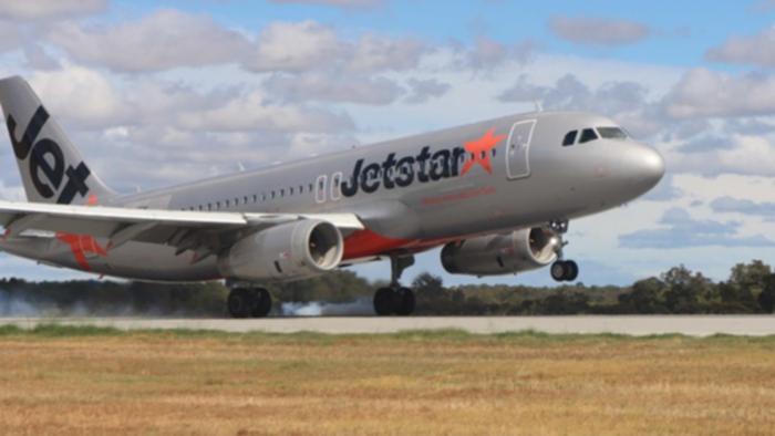 A Jetstar flight has ran off the runway in a “difficult” landing incident. 