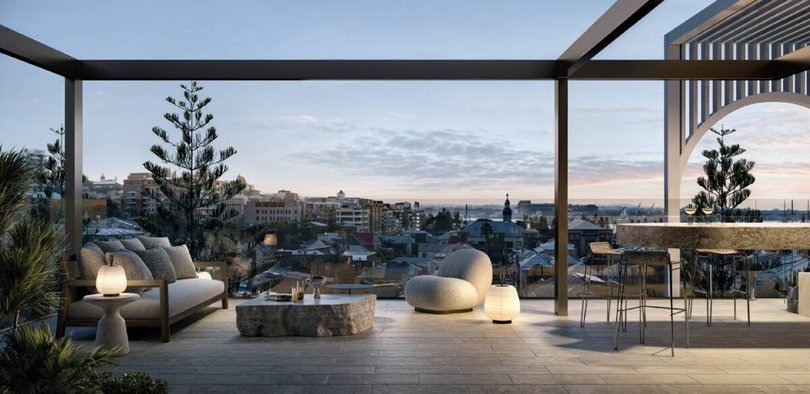 The view from the balcony. Picture supplied.