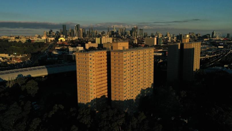 All 44 of Melbourne's public housing towers are set to be redeveloped by 2051. (James Ross/AAP PHOTOS)