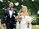 Josh Gibson and Ashley Bright on their wedding Day.