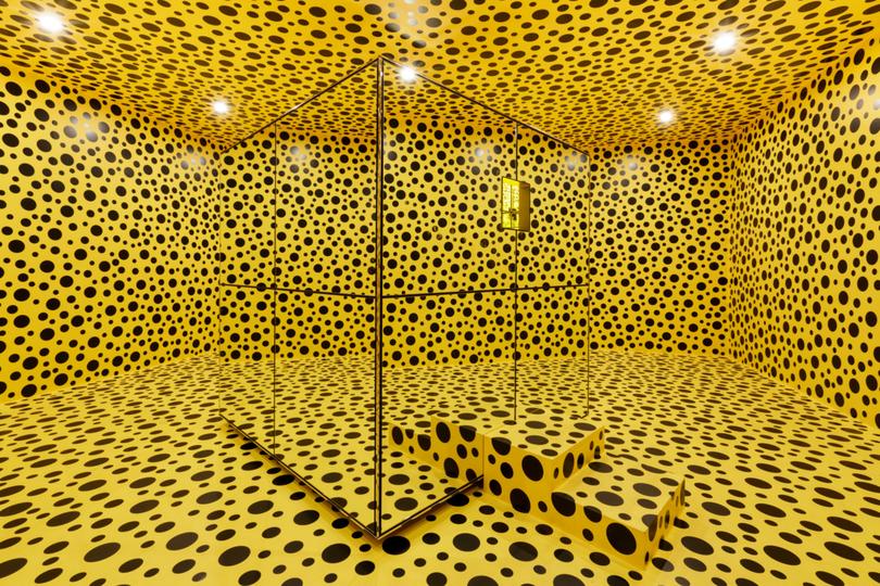 THE SPIRITS OF THE PUMPKINS DESCENDED INTO THE HEAVENS (2017) by Yayoi Kusama Â© YAYOI KUSAMA. Collection: National Gallery of Australia, Kamberri/Canberra