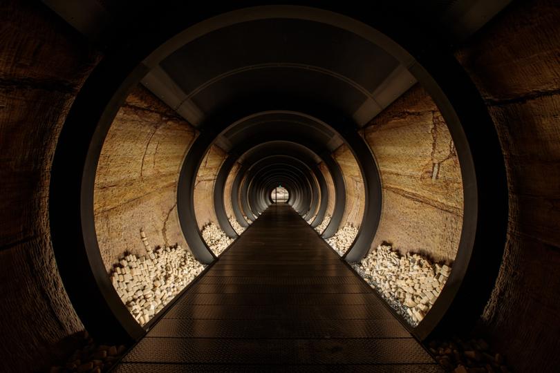 Middle Tunnel, Siloam, Mona (Museum of Old and New Art, Hobart). Photograph: Jesse Hunniford/Mona.