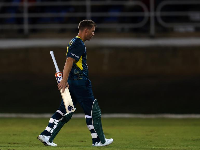 David Warner made 15 in a warm-up match against the West Indies on Friday.