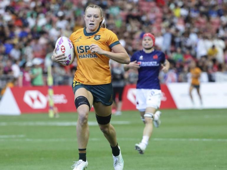 Maddison Levi has been the driving force behind Australia's sucessful World Sevens Series campaign. (AP PHOTO)