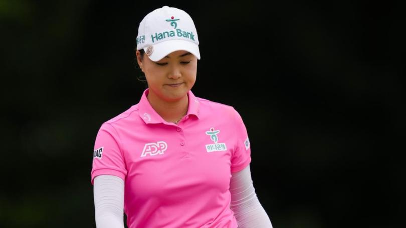 Minjee Lee has endured a horror final round to finish joint-ninth at the US Open. (AP PHOTO)