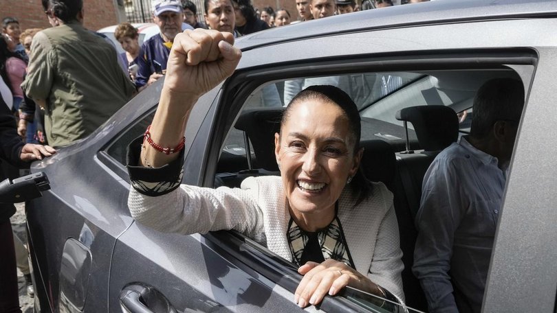 Ruling party presidential candidate Claudia Sheinbaum will become Mexico's first female president. (AP PHOTO)