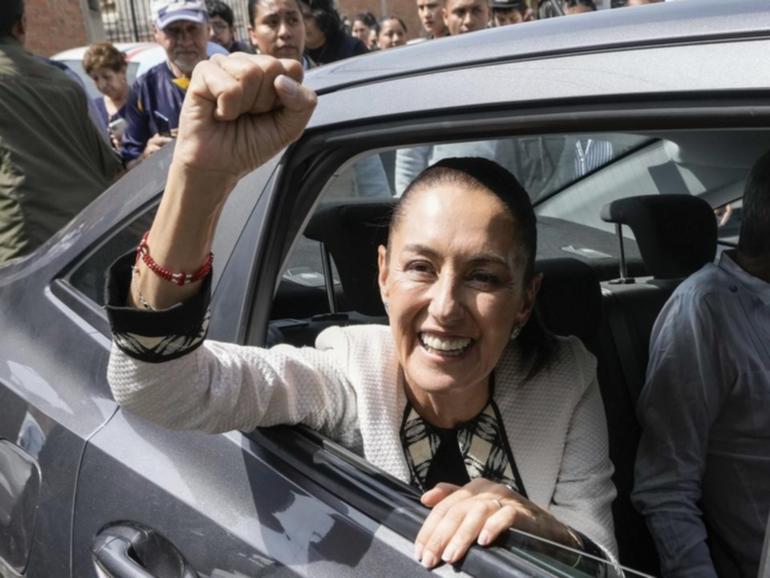 Ruling party presidential candidate Claudia Sheinbaum will become Mexico's first female president. (AP PHOTO)