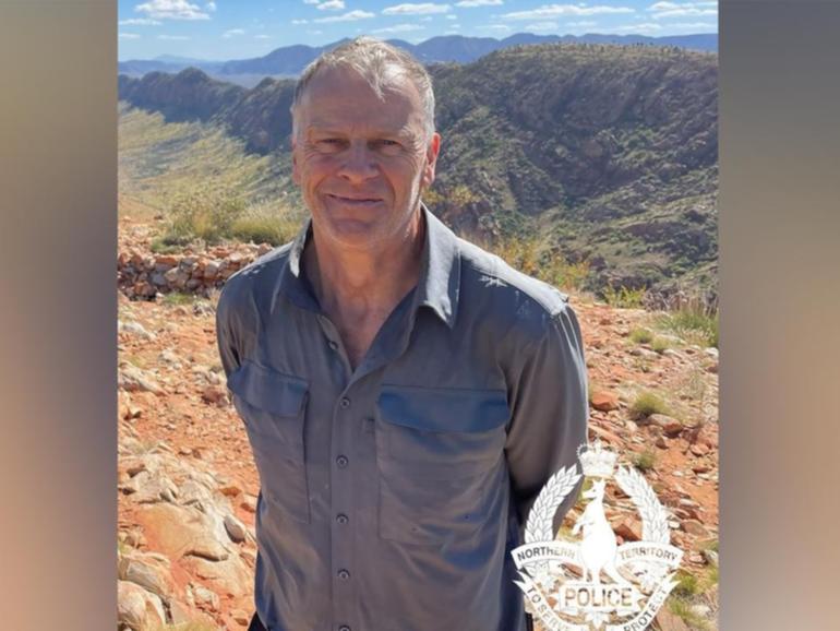 The body of missing hiker Alistair Thomson was found near a waterhole at in Central Australia. 