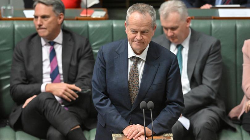 Minister for Government Services Bill Shorten during Question Time in the House of Representatives at Parliament House in Canberra, Tuesday, June 4, 2024. 