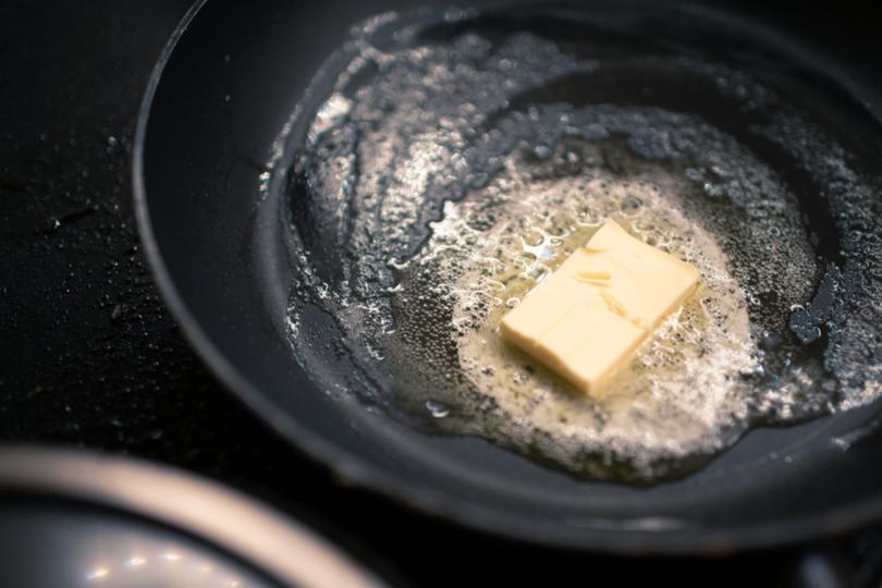 cooking, butter, pan