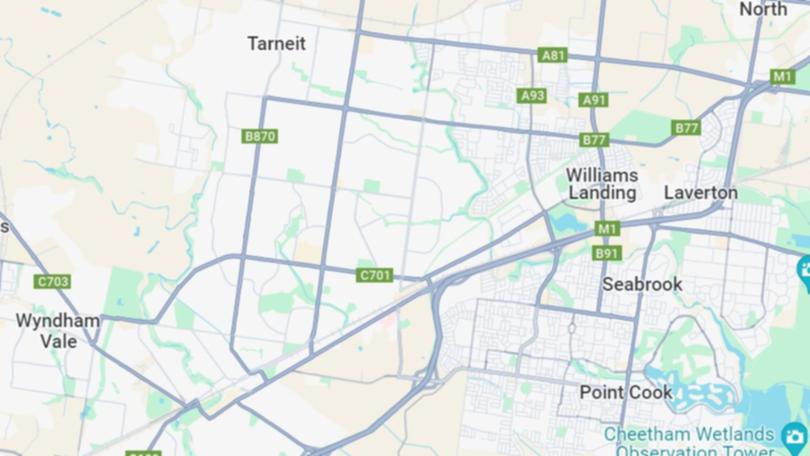 The wild chase weaved through multiple suburban areas including Hoppers Crossing, Point Cook, Werribee, and Tarneit.
