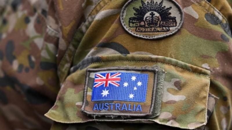 A file photo of an Australian soldier's badge