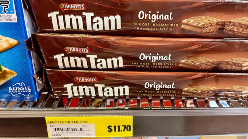 Residents in WA’s North West hankering for a TIm Tam will have to shell out an extra $9 than their city counterparts. 