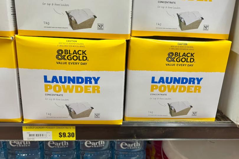 Even laundry powder comes with a hefty price tag. 