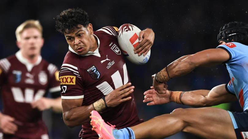 Selwyn Cobbo has starred off the bench in an opening-game Origin win for Queensland in Sydney. (Mark Evans/AAP PHOTOS)