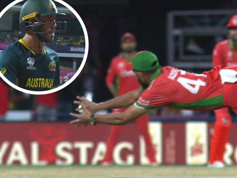 Glenn Maxwell fell to a ripping catch against Oman.