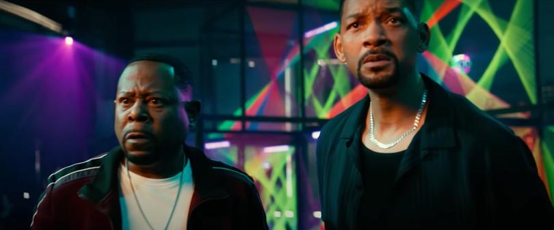 Screengrabs from the Trailer for the movie, Bad Boys: Ride or DIe. Starring Will Smith and Martin Lawrence.