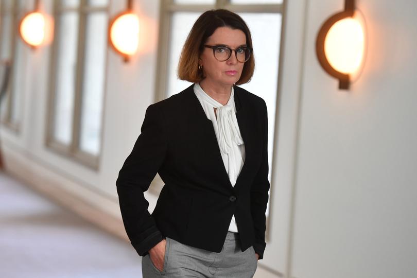 CANBERRA, AUSTRALIA - MARCH 24: Minister for Families and Social Services Anne Ruston during a press conference at Parliament House on March 24, 2020 in Canberra, Australia. There are now 1879 confirmed cases of COVID-19 in Australia and the death toll now stands at seven. (Photo by Sam Mooy/Getty Images)