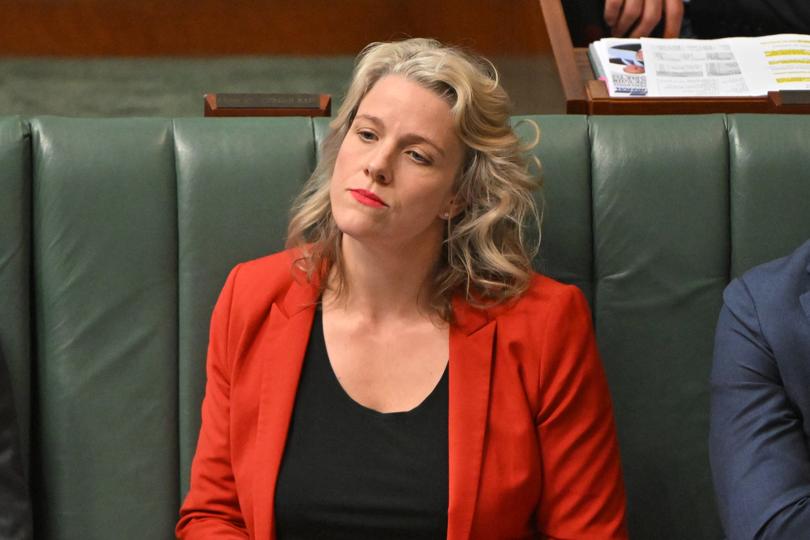 Minister for Home Affairs Clare O’Neil during Question Time in the House of Representatives at Parliament House in Canberra, Tuesday, February 13, 2024. (AAP Image/Mick Tsikas) NO ARCHIVING