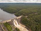 Warragamba Dam is spilling to cope with the extreme rainfall levels..