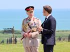 King Charles III and President of France, Emmanuel Macron during the UK Ministry of Defence and the Royal British Legion’s commemorative event at the British Normandy Memorial to mark the 80th anniversary of D-Day.