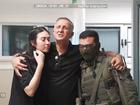 The Israeli hostages are reunited with their families in hospital.