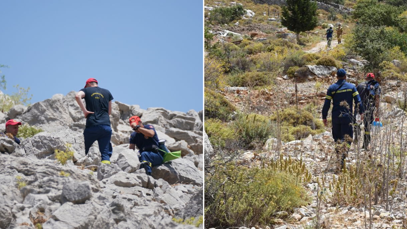 Search teams scoured the Greek island of Symi looking for Dr Michael Mosley.