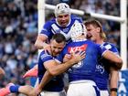 Canterbury have reached the top eight with a four-point win over Parramatta. (Steven Markham/AAP PHOTOS)