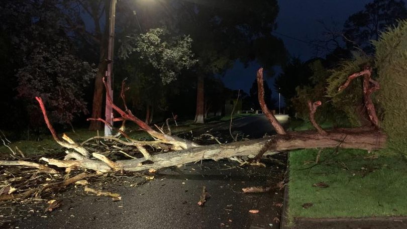 Parts of Victoria are being hammered by high winds and storms.
