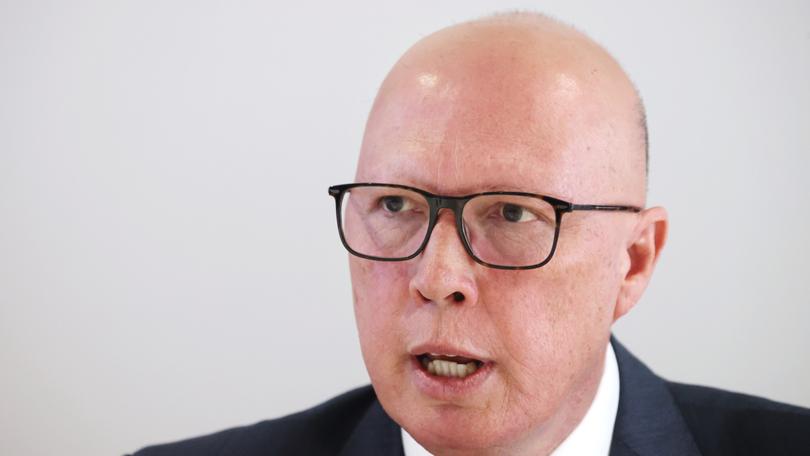 Liberal leader Peter Dutton said the Opposition remained committed to reaching net zero by 2050 but did not want to harm households and businesses. 