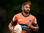 Desperate for another victory, Wests Tigers have shifted captain Api Koroisau into the halves. (Dan Himbrechts/AAP PHOTOS)