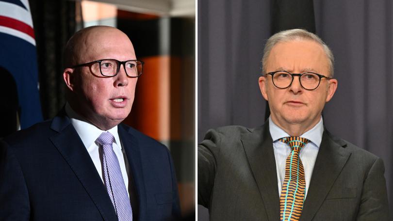 Opposition Leader Peter Dutton, left, and Prime Minister Anthony Albanese have reignited the climate wars.