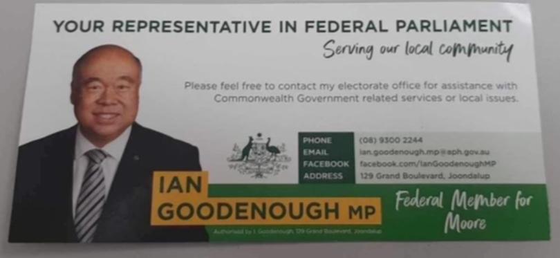 Ian Goodenough flyer.