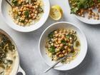Crispy chickpea stew. Cooking from scratch is always more economical and healthier than takeout  and it can be almost as easy. Food styled by Monica Pierini.