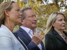 Fortescue Metals chairman Andrew Forrest, with former CEO Elizabeth Gaines, right and outgoing director of global growth Julie Shuttleworth (left).