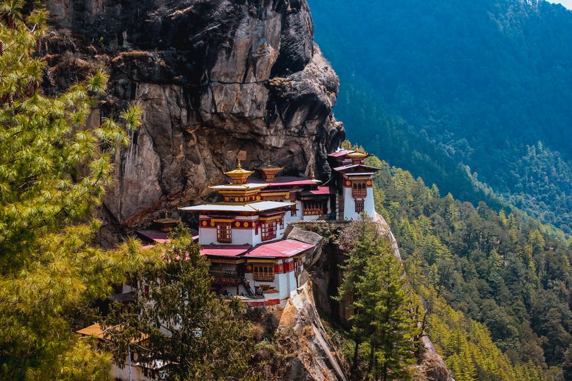 View of the Tiger’s Nest monastery.