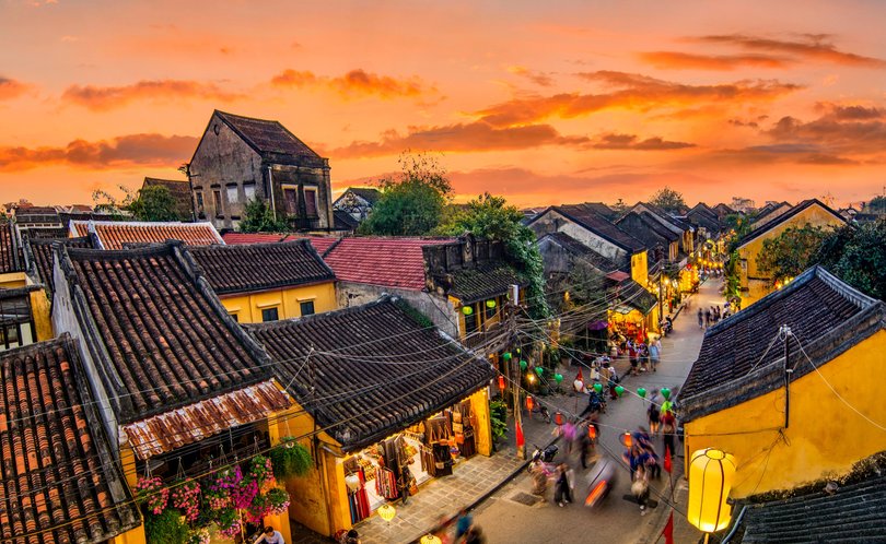 Hoi An ancient town is a famous destination for tourists.