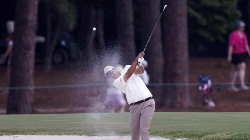 Adam Scott, contesting his 92nd consecutive major, is five shots off the lead at the US Open. (EPA PHOTO)