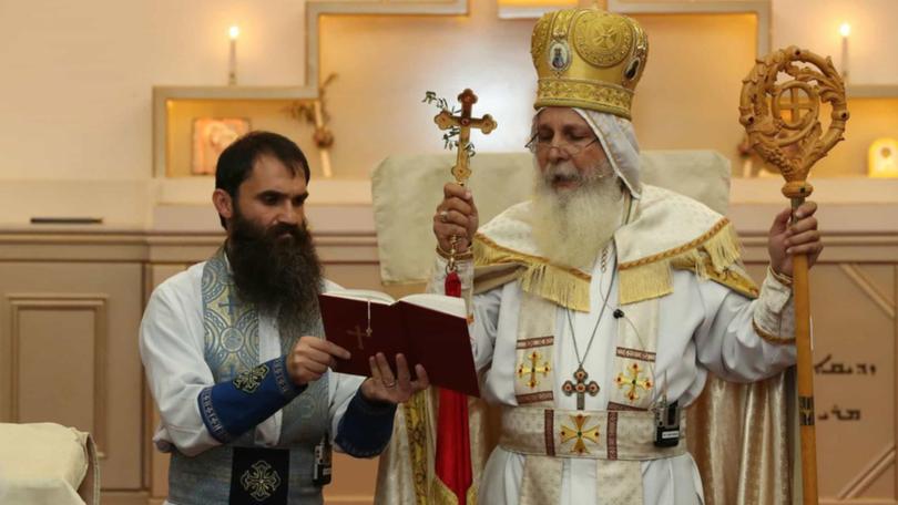 Fr. Isaac Royel (left) and Bishop Mar Mari Emmanuel (file image)