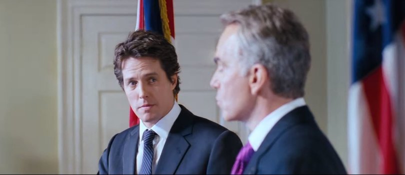 Love Actually scene with Hugh Grant and Billy Bob Thornton